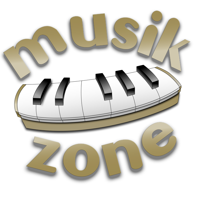 Logo Musikzone mit Tastatur
